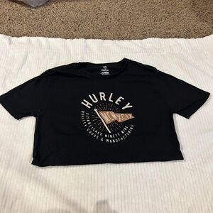 Hurley Mens graphic tee shirt black Large